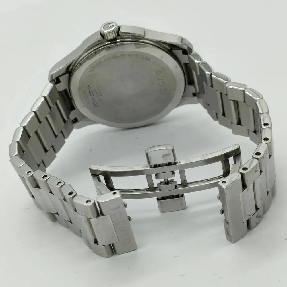 Auth Gucci Watch 126.4 40mm Men's Grays X Silver 3715353